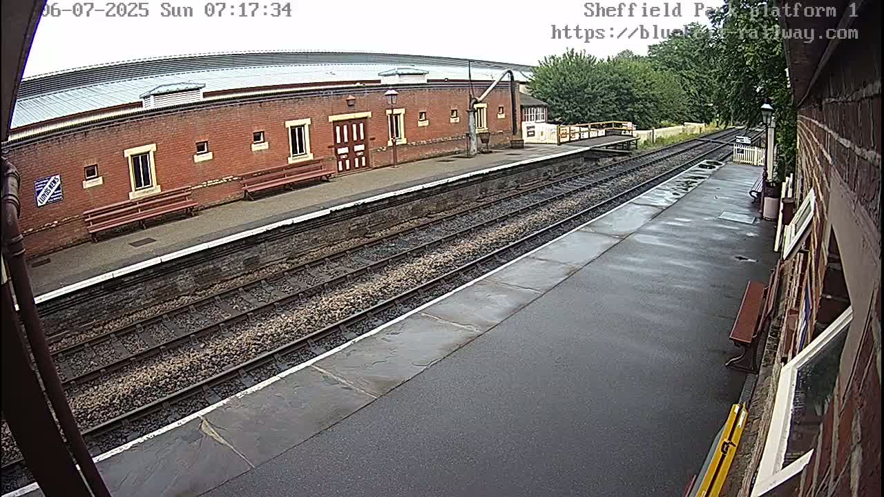 Platform 1 East Sheffield Green, Bluebell Railway, Sheffield Park Station  Live Cam - Uckfield, Wealden, East Sussex, South East, England, United Kingdom