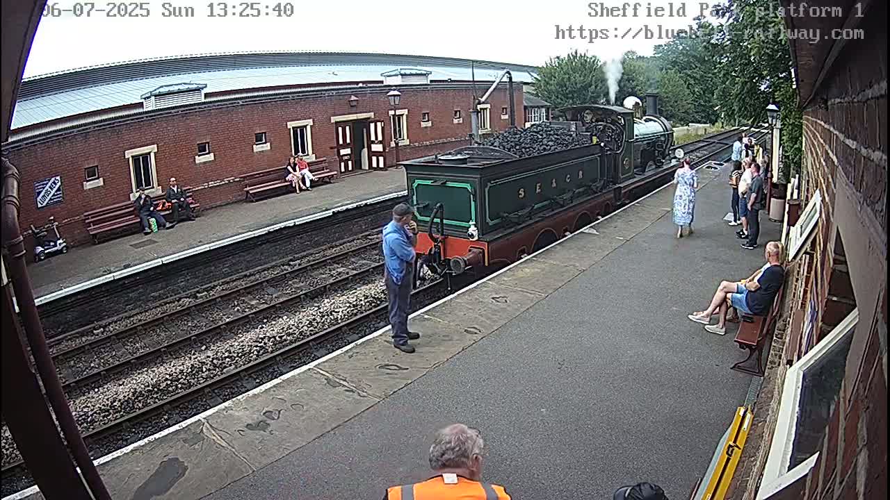 Platform 1 East Sheffield Green, Bluebell Railway, Sheffield Park Station  Live Cam - Uckfield, Wealden, East Sussex, South East, England, United Kingdom
