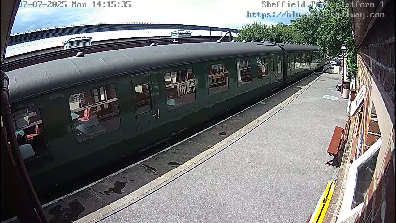 Platform 1 East Sheffield Green, Bluebell Railway, Sheffield Park Station  Live Cam - Uckfield, Wealden, East Sussex, South East, England, United Kingdom