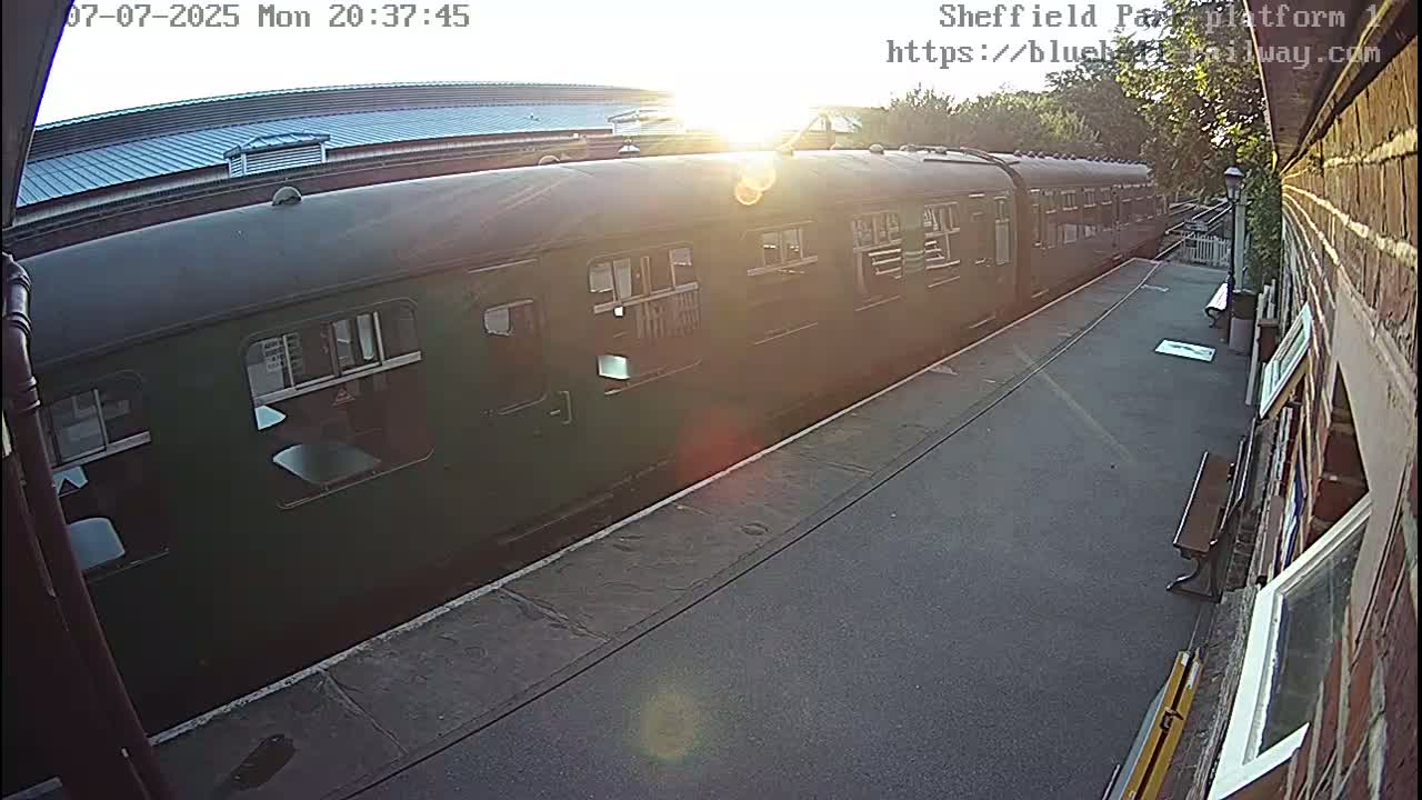 Platform 1 East Sheffield Green, Bluebell Railway, Sheffield Park Station  Live Cam - Uckfield, Wealden, East Sussex, South East, England, United Kingdom