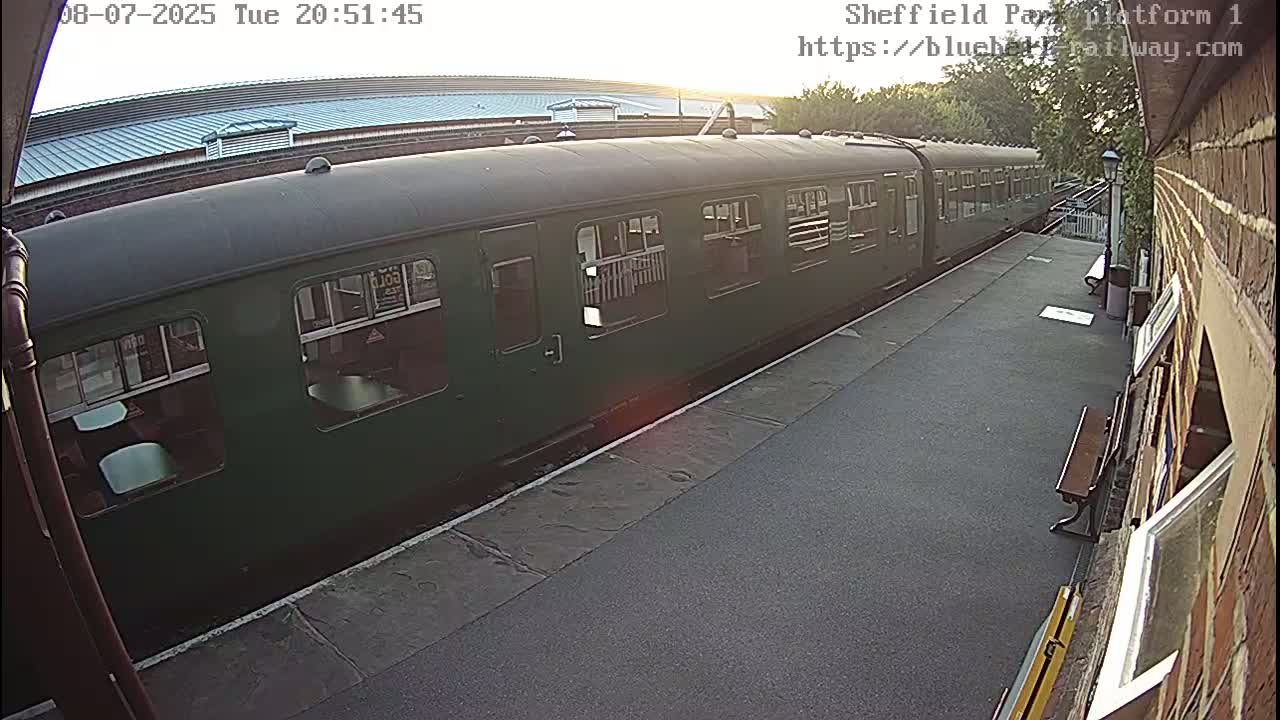Platform 1 East Sheffield Green, Bluebell Railway, Sheffield Park Station  Live Cam - Uckfield, Wealden, East Sussex, South East, England, United Kingdom