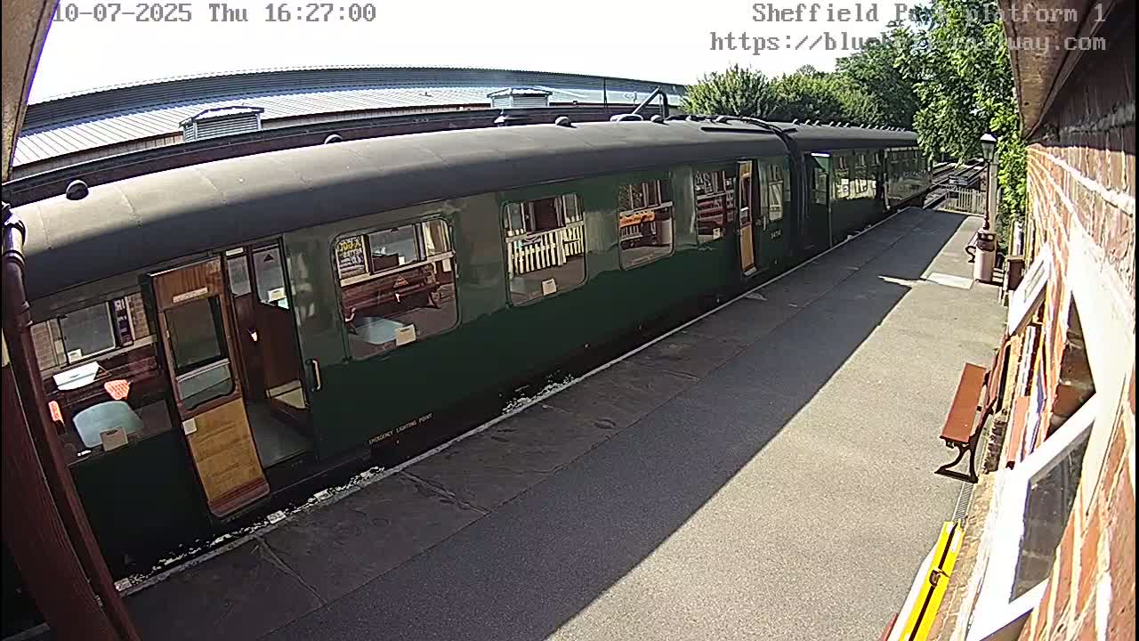 Platform 1 East Sheffield Green, Bluebell Railway, Sheffield Park Station  Live Cam - Uckfield, Wealden, East Sussex, South East, England, United Kingdom