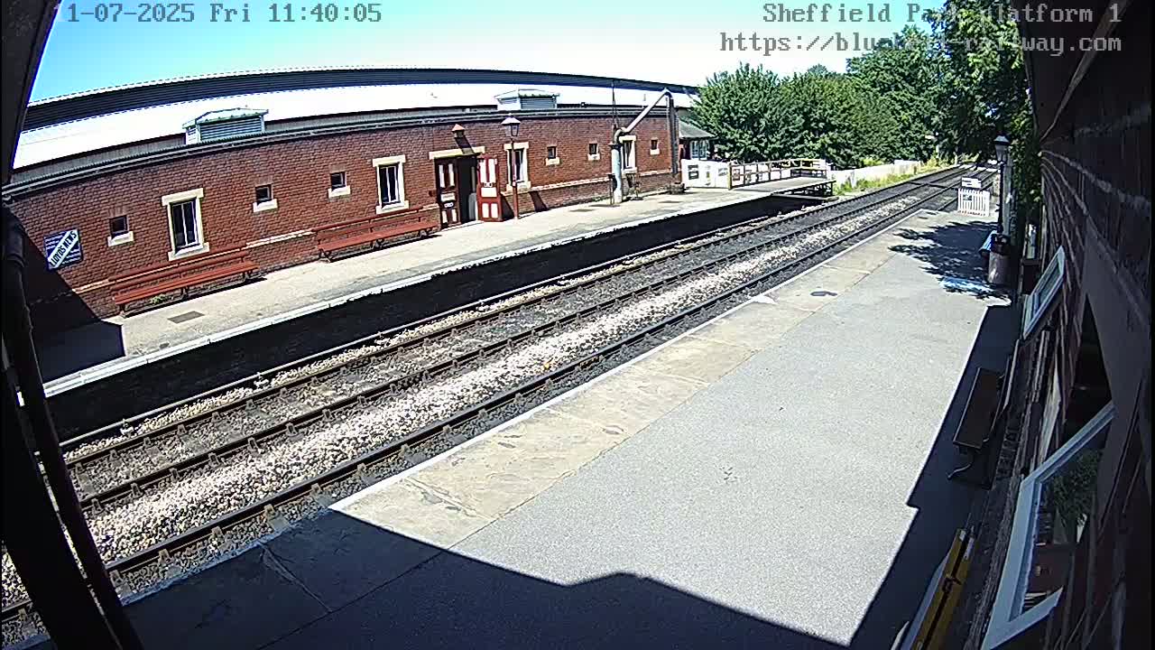 Platform 1 East Sheffield Green, Bluebell Railway, Sheffield Park Station  Live Cam - Uckfield, Wealden, East Sussex, South East, England, United Kingdom