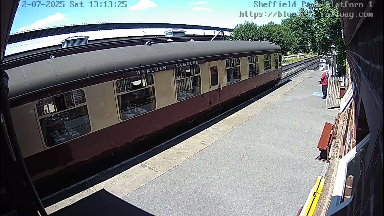 Platform 1 East Sheffield Green, Bluebell Railway, Sheffield Park Station  Live Cam - Uckfield, Wealden, East Sussex, South East, England, United Kingdom