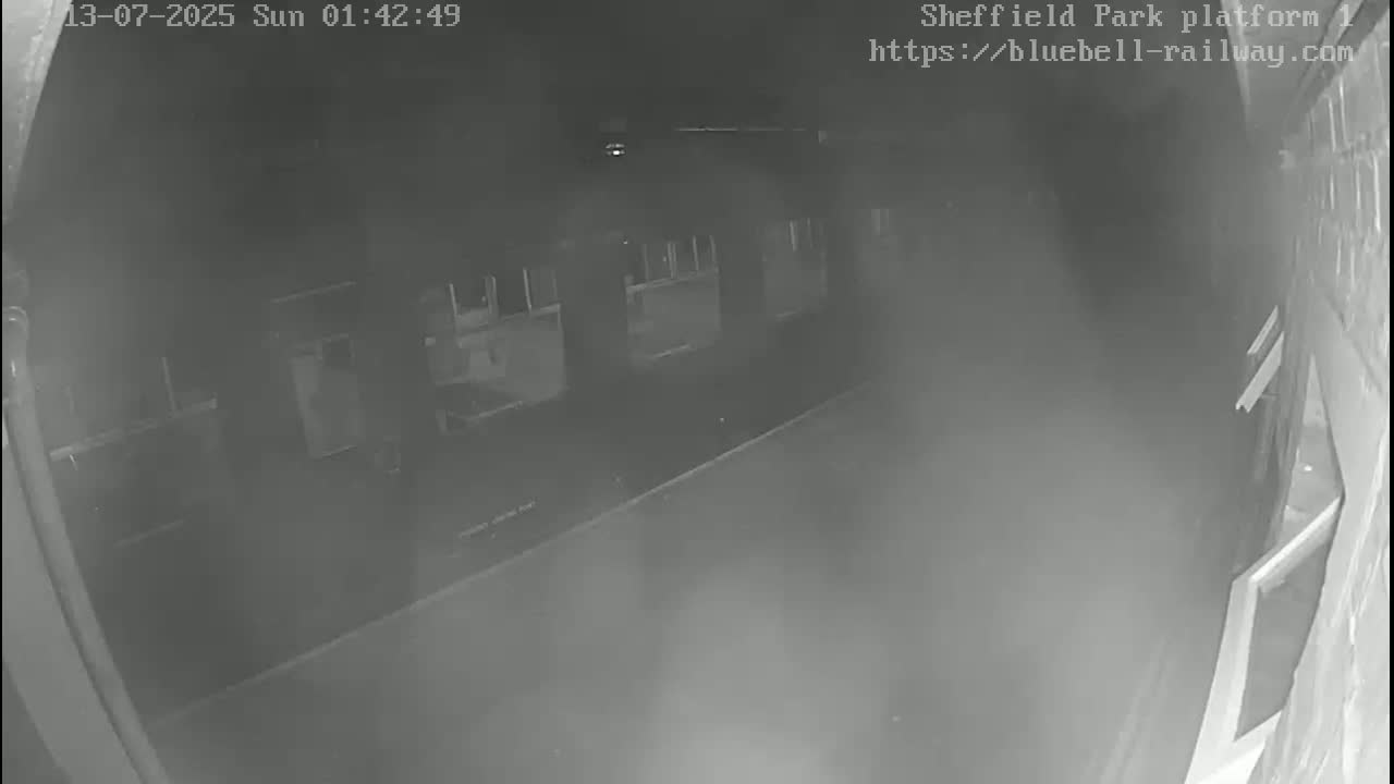 Platform 1 East Sheffield Green, Bluebell Railway, Sheffield Park Station  Live Cam - Uckfield, Wealden, East Sussex, South East, England, United Kingdom