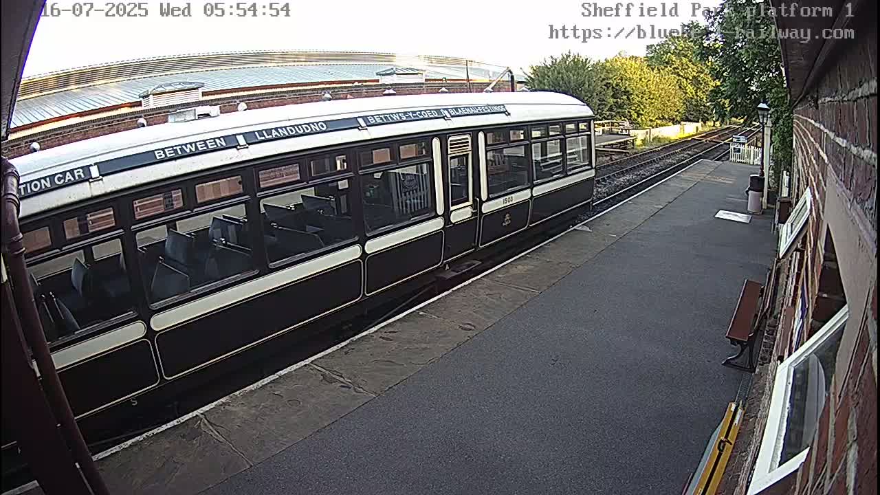 Platform 1 East Sheffield Green, Bluebell Railway, Sheffield Park Station  Live Cam - Uckfield, Wealden, East Sussex, South East, England, United Kingdom