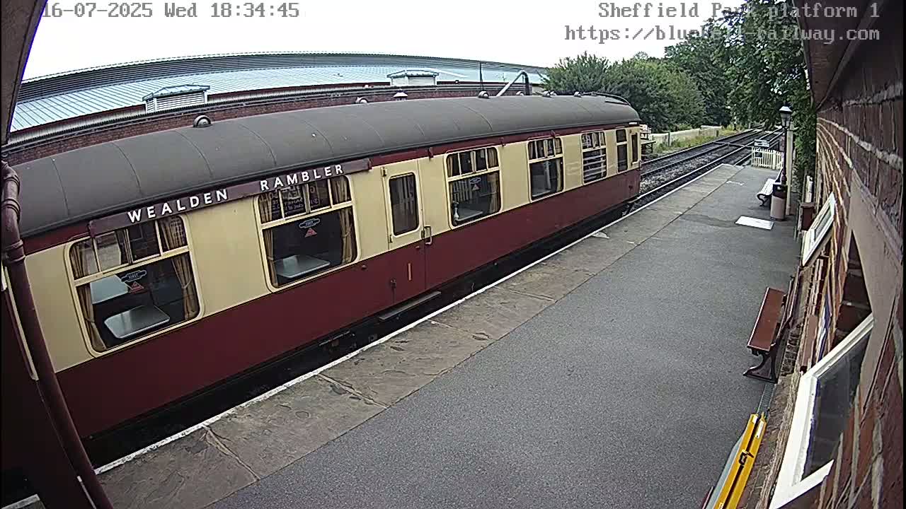 Platform 1 East Sheffield Green, Bluebell Railway, Sheffield Park Station  Live Cam - Uckfield, Wealden, East Sussex, South East, England, United Kingdom