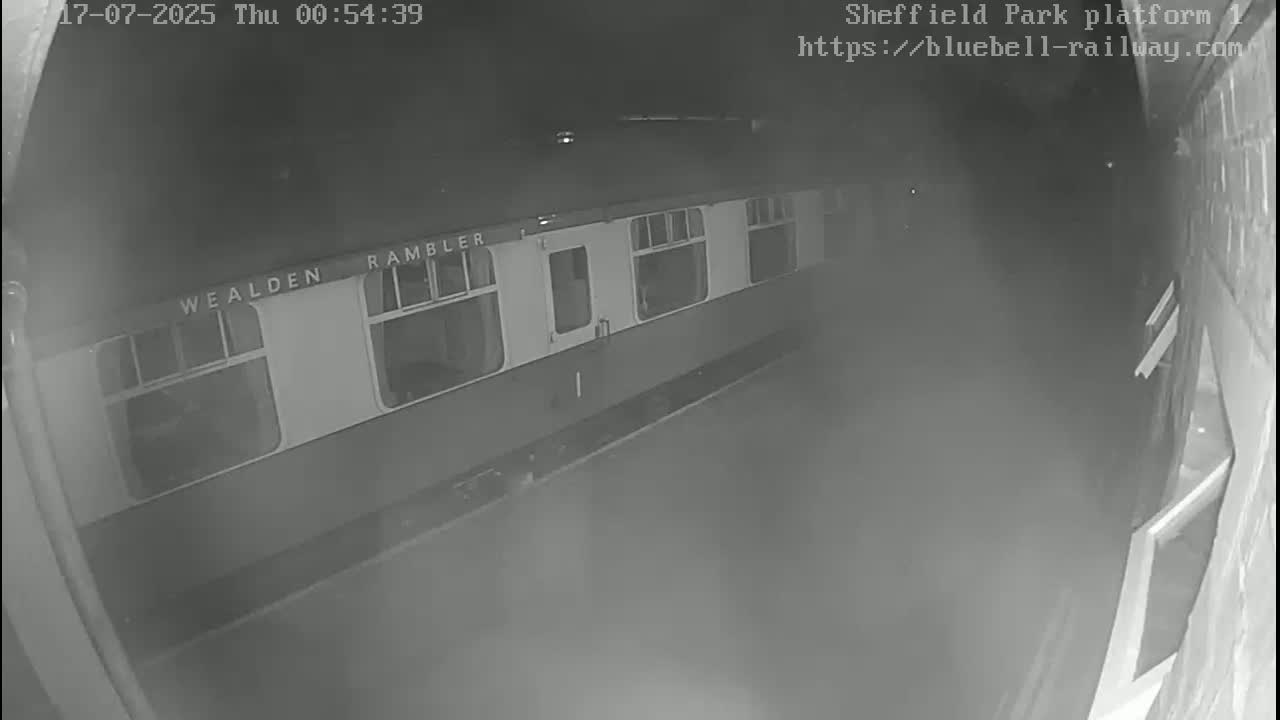 Platform 1 East Sheffield Green, Bluebell Railway, Sheffield Park Station  Live Cam - Uckfield, Wealden, East Sussex, South East, England, United Kingdom
