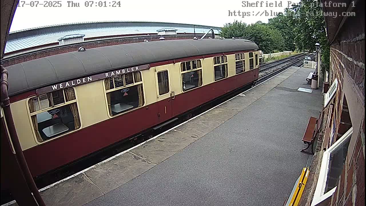 Platform 1 East Sheffield Green, Bluebell Railway, Sheffield Park Station  Live Cam - Uckfield, Wealden, East Sussex, South East, England, United Kingdom