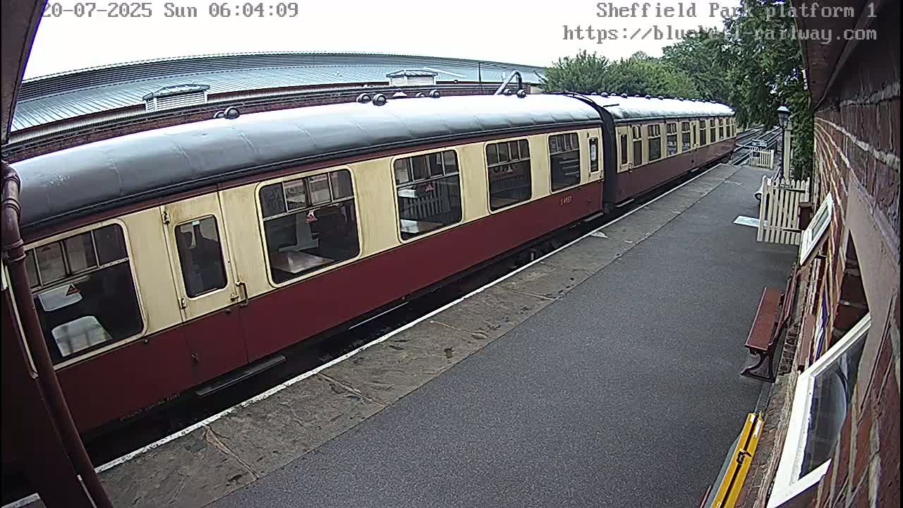 Platform 1 East Sheffield Green, Bluebell Railway, Sheffield Park Station  Live Cam - Uckfield, Wealden, East Sussex, South East, England, United Kingdom
