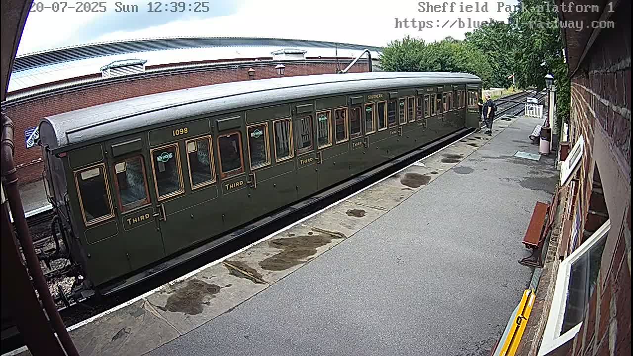 Platform 1 East Sheffield Green, Bluebell Railway, Sheffield Park Station  Live Cam - Uckfield, Wealden, East Sussex, South East, England, United Kingdom
