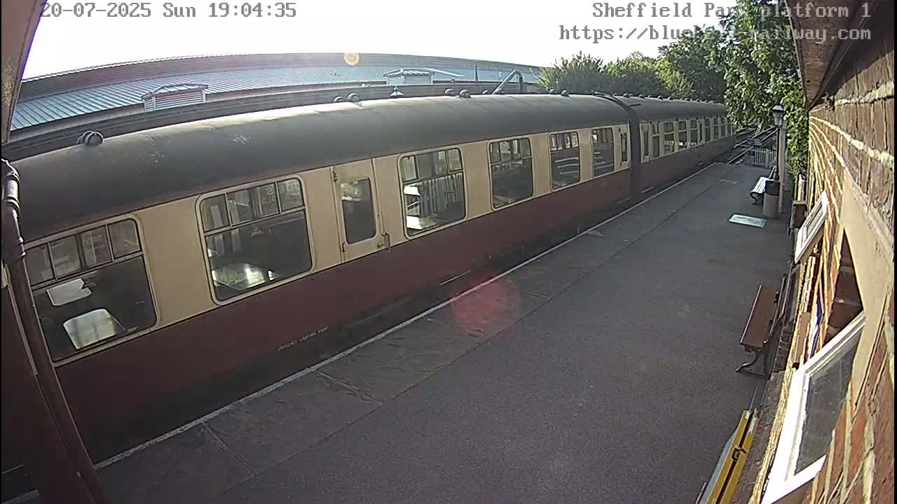 Platform 1 East Sheffield Green, Bluebell Railway, Sheffield Park Station  Live Cam - Uckfield, Wealden, East Sussex, South East, England, United Kingdom