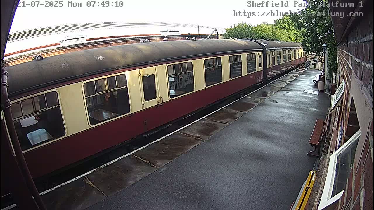 Platform 1 East Sheffield Green, Bluebell Railway, Sheffield Park Station  Live Cam - Uckfield, Wealden, East Sussex, South East, England, United Kingdom