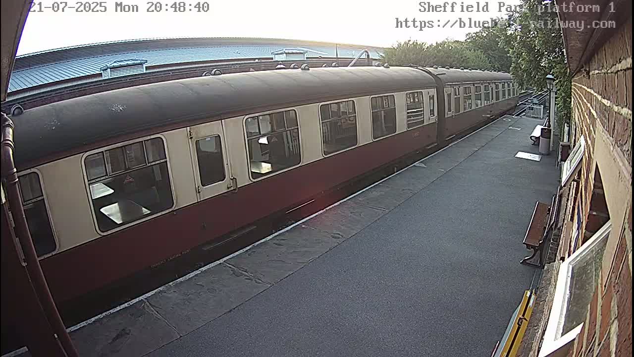 Platform 1 East Sheffield Green, Bluebell Railway, Sheffield Park Station  Live Cam - Uckfield, Wealden, East Sussex, South East, England, United Kingdom