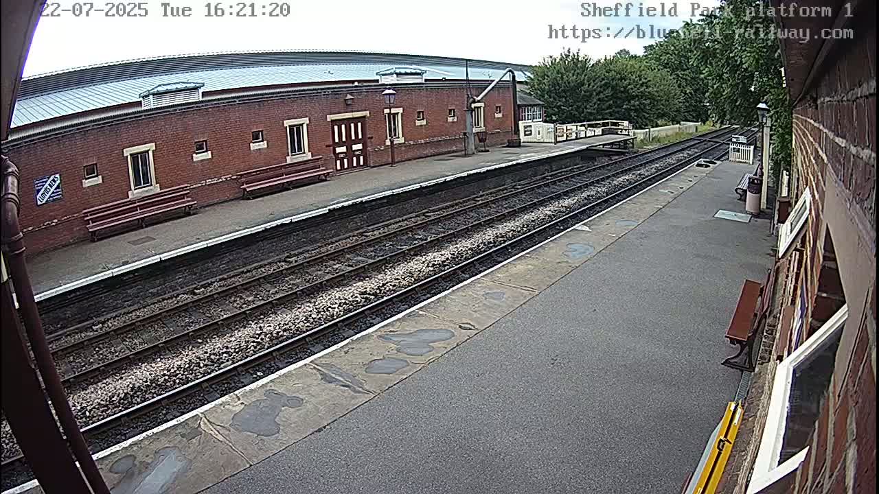 Platform 1 East Sheffield Green, Bluebell Railway, Sheffield Park Station  Live Cam - Uckfield, Wealden, East Sussex, South East, England, United Kingdom
