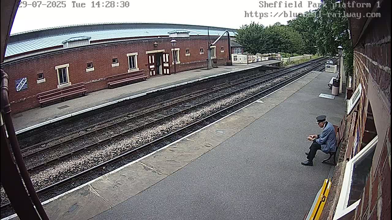 Platform 1 East Sheffield Green, Bluebell Railway, Sheffield Park Station  Live Cam - Uckfield, Wealden, East Sussex, South East, England, United Kingdom