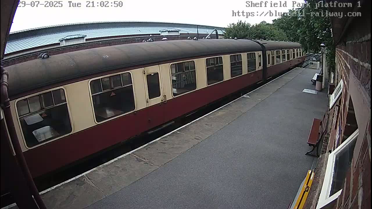 Platform 1 East Sheffield Green, Bluebell Railway, Sheffield Park Station  Live Cam - Uckfield, Wealden, East Sussex, South East, England, United Kingdom