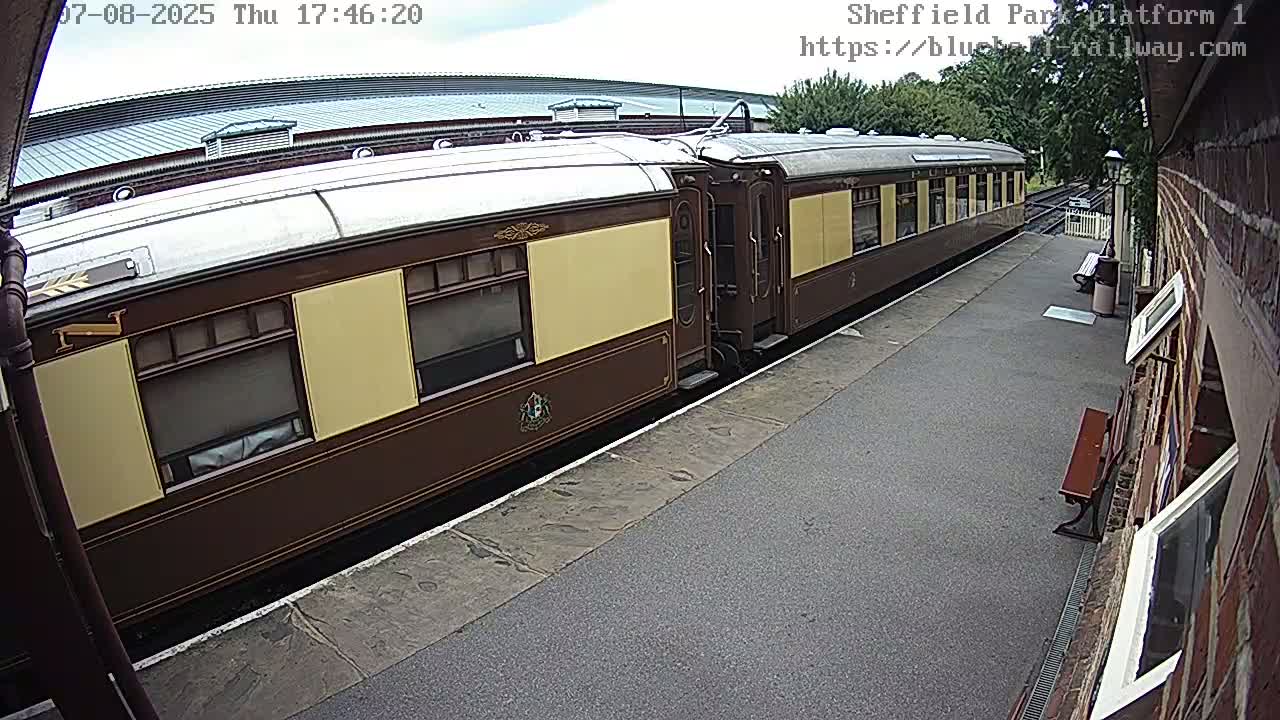 Platform 1 East Sheffield Green, Bluebell Railway, Sheffield Park Station  Live Cam - Uckfield, Wealden, East Sussex, South East, England, United Kingdom