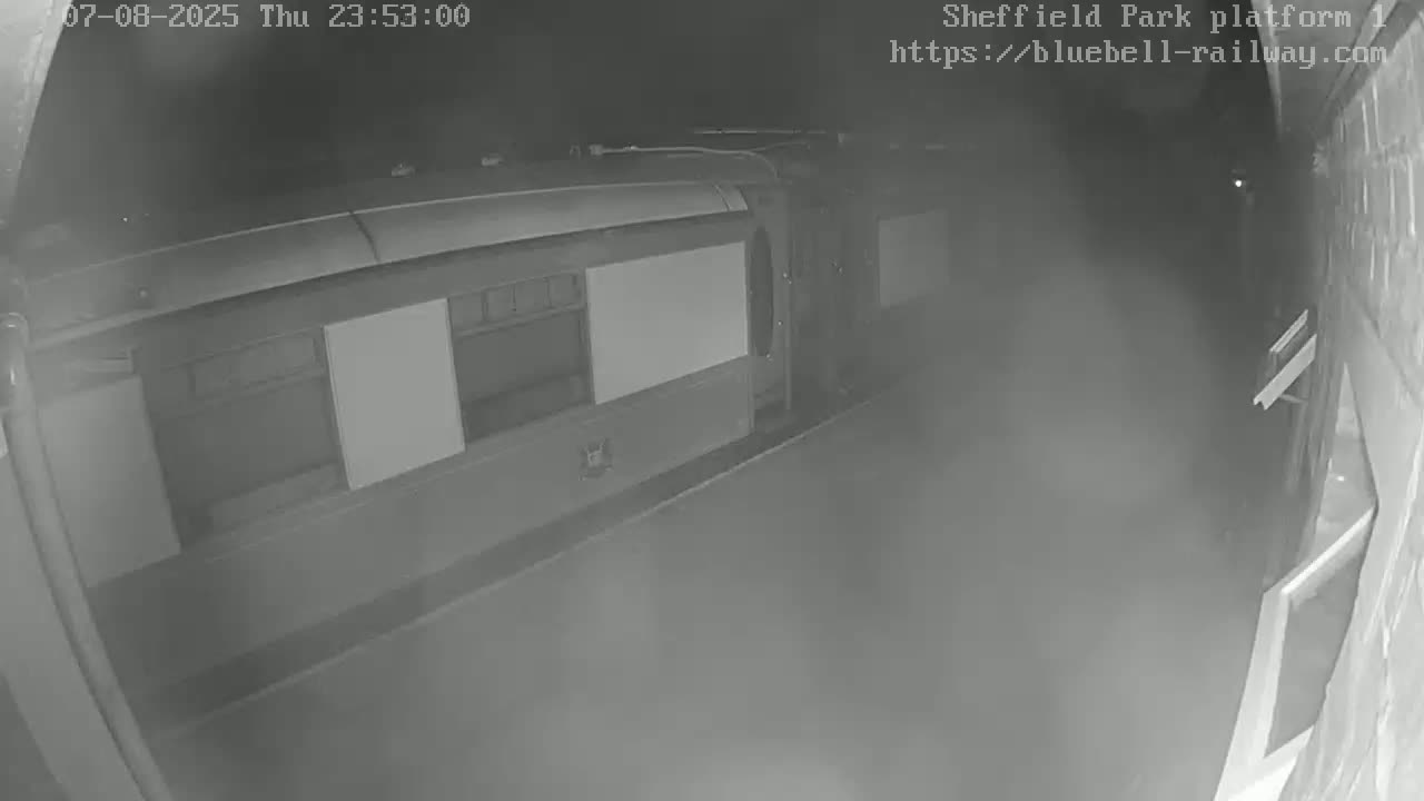Platform 1 East Sheffield Green, Bluebell Railway, Sheffield Park Station  Live Cam - Uckfield, Wealden, East Sussex, South East, England, United Kingdom
