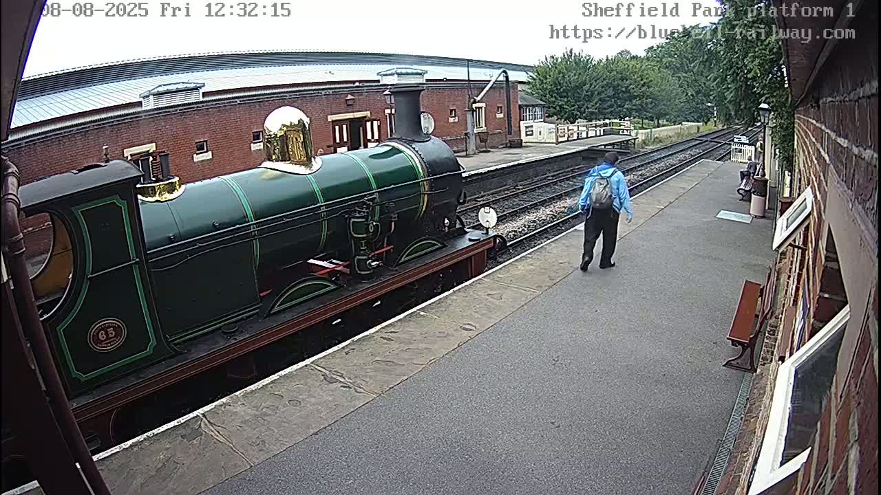 Platform 1 East Sheffield Green, Bluebell Railway, Sheffield Park Station  Live Cam - Uckfield, Wealden, East Sussex, South East, England, United Kingdom