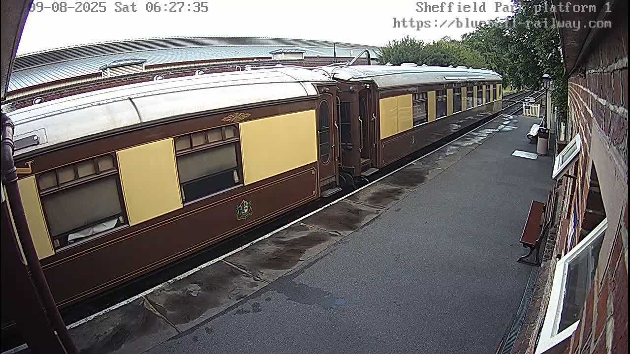 Platform 1 East Sheffield Green, Bluebell Railway, Sheffield Park Station  Live Cam - Uckfield, Wealden, East Sussex, South East, England, United Kingdom