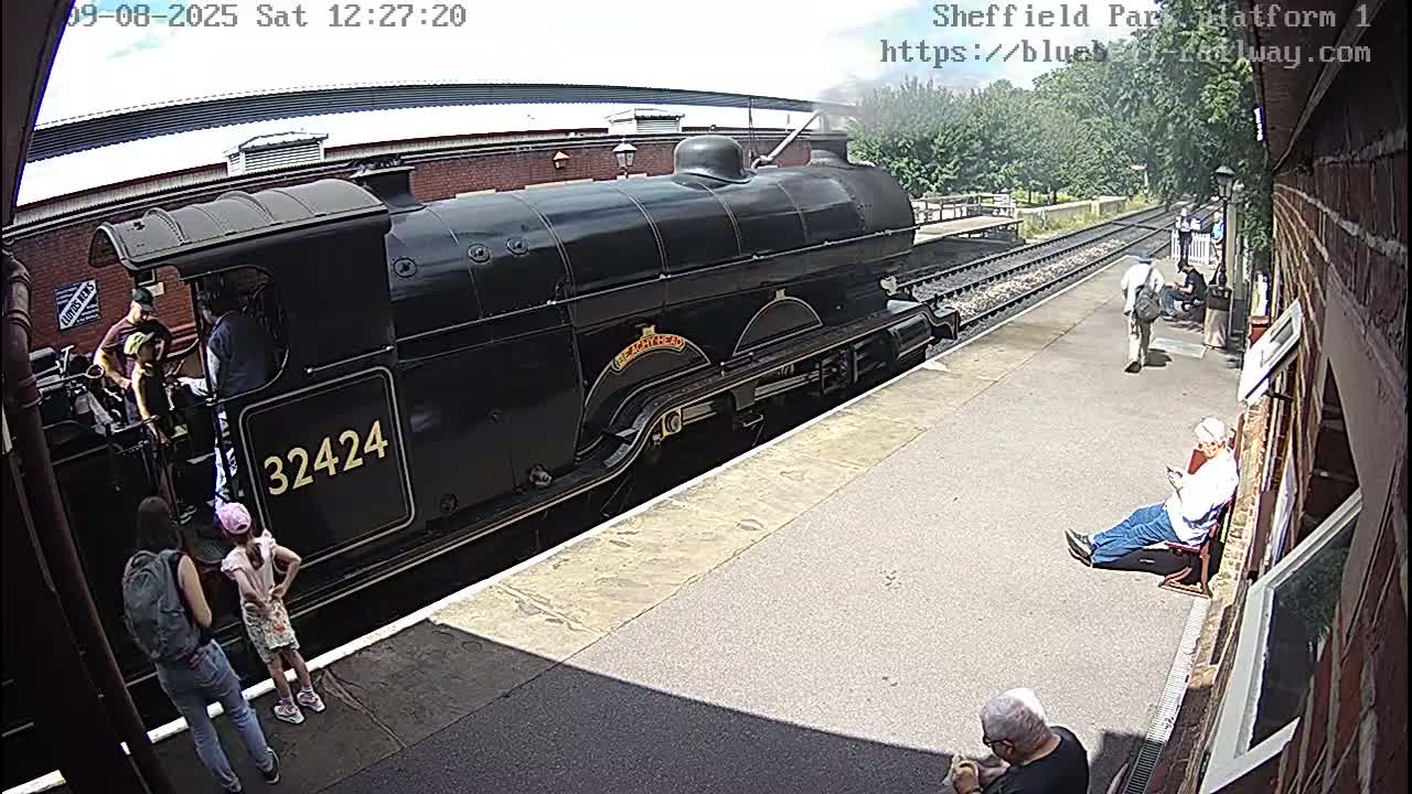 Platform 1 East Sheffield Green, Bluebell Railway, Sheffield Park Station  Live Cam - Uckfield, Wealden, East Sussex, South East, England, United Kingdom