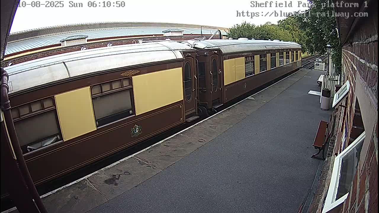 Platform 1 East Sheffield Green, Bluebell Railway, Sheffield Park Station  Live Cam - Uckfield, Wealden, East Sussex, South East, England, United Kingdom