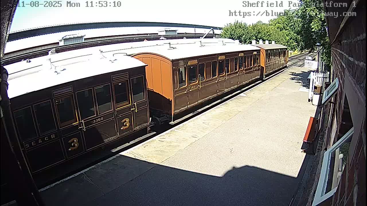 Platform 1 East Sheffield Green, Bluebell Railway, Sheffield Park Station  Live Cam - Uckfield, Wealden, East Sussex, South East, England, United Kingdom