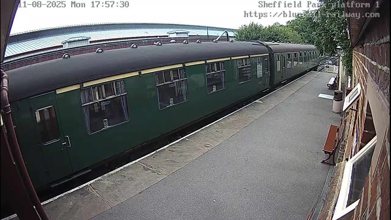 Platform 1 East Sheffield Green, Bluebell Railway, Sheffield Park Station  Live Cam - Uckfield, Wealden, East Sussex, South East, England, United Kingdom