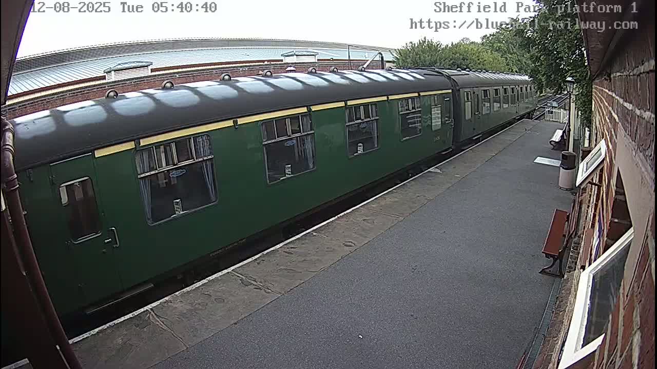 Platform 1 East Sheffield Green, Bluebell Railway, Sheffield Park Station  Live Cam - Uckfield, Wealden, East Sussex, South East, England, United Kingdom