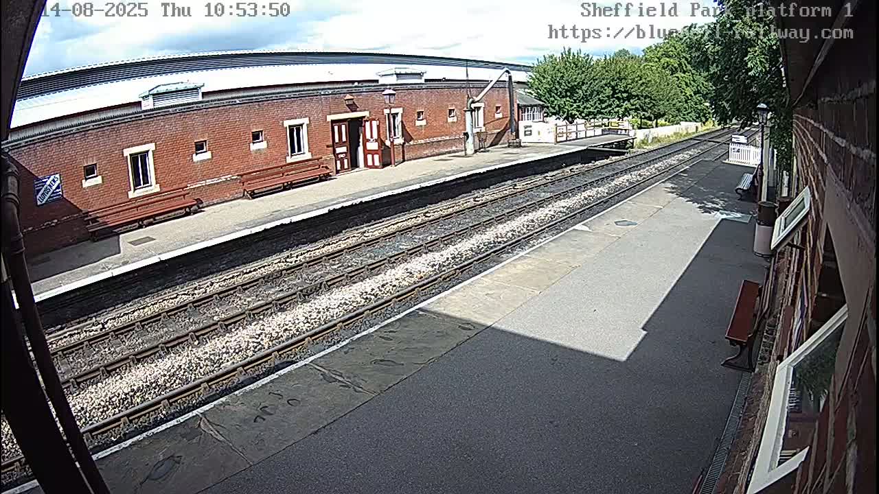 Platform 1 East Sheffield Green, Bluebell Railway, Sheffield Park Station  Live Cam - Uckfield, Wealden, East Sussex, South East, England, United Kingdom