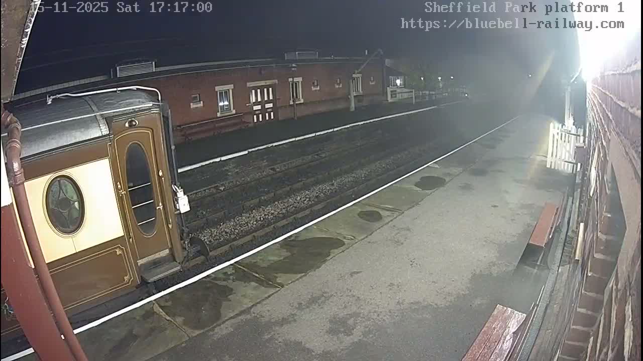 Platform 1 East Sheffield Green, Bluebell Railway, Sheffield Park Station  Live Cam - Uckfield, Wealden, East Sussex, South East, England, United Kingdom