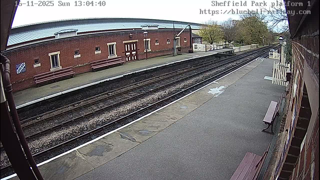 Platform 1 East Sheffield Green, Bluebell Railway, Sheffield Park Station  Live Cam - Uckfield, Wealden, East Sussex, South East, England, United Kingdom