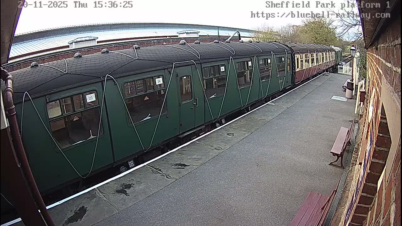 Platform 1 East Sheffield Green, Bluebell Railway, Sheffield Park Station  Live Cam - Uckfield, Wealden, East Sussex, South East, England, United Kingdom
