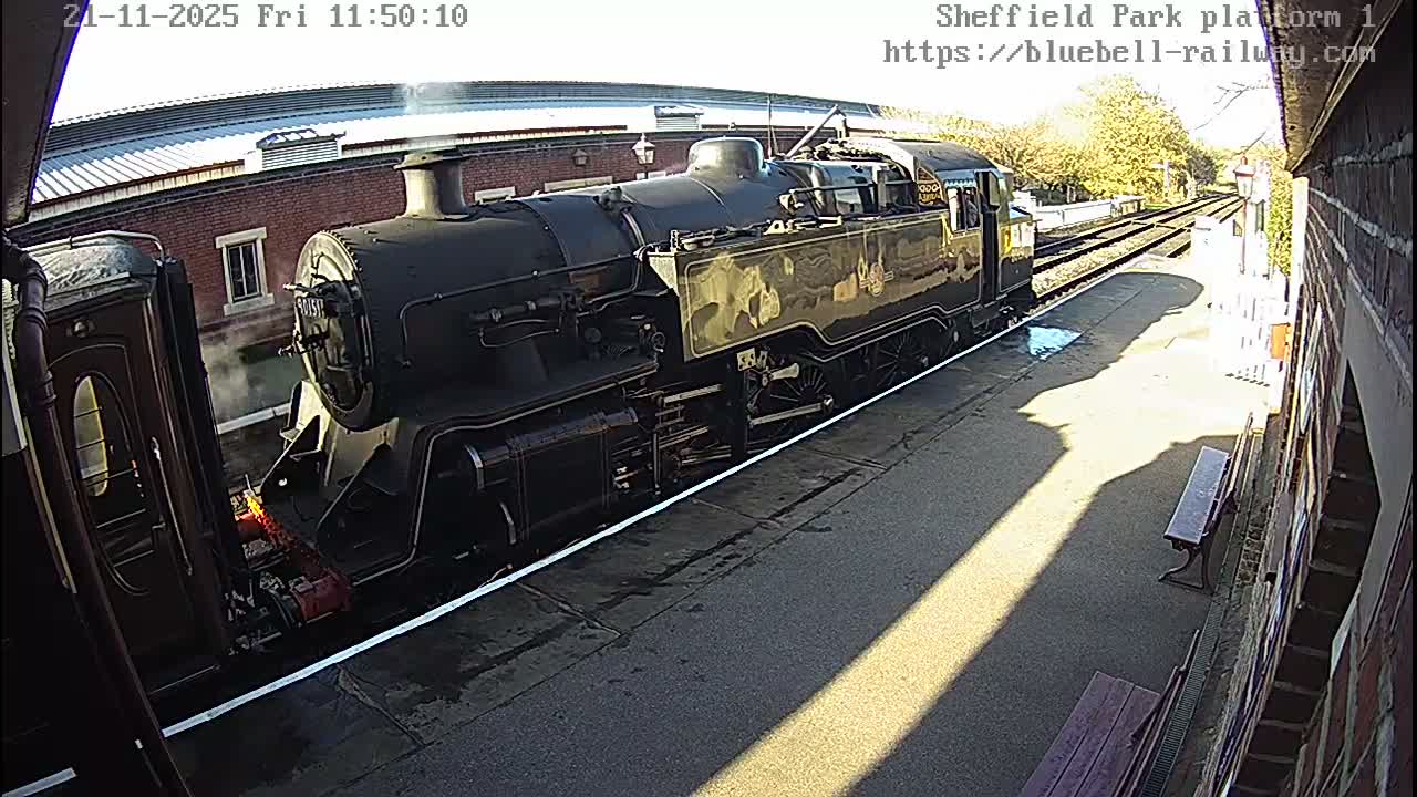 Platform 1 East Sheffield Green, Bluebell Railway, Sheffield Park Station  Live Cam - Uckfield, Wealden, East Sussex, South East, England, United Kingdom