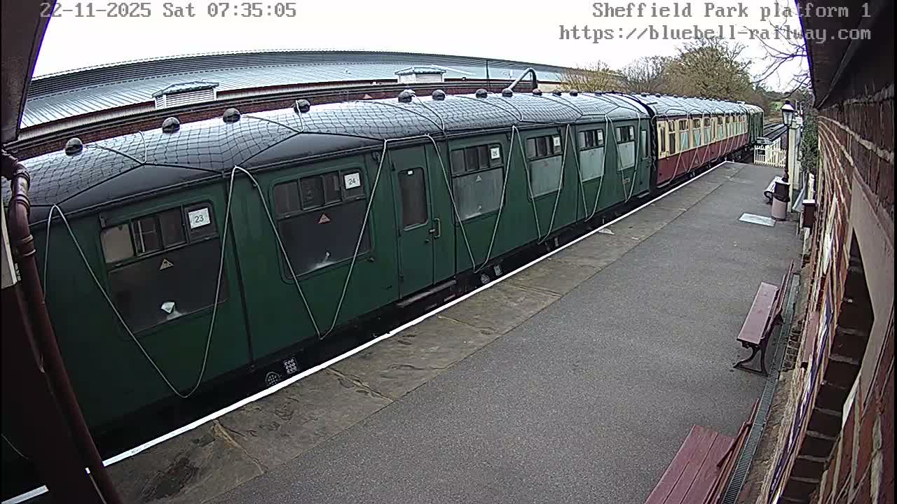 Platform 1 East Sheffield Green, Bluebell Railway, Sheffield Park Station  Live Cam - Uckfield, Wealden, East Sussex, South East, England, United Kingdom