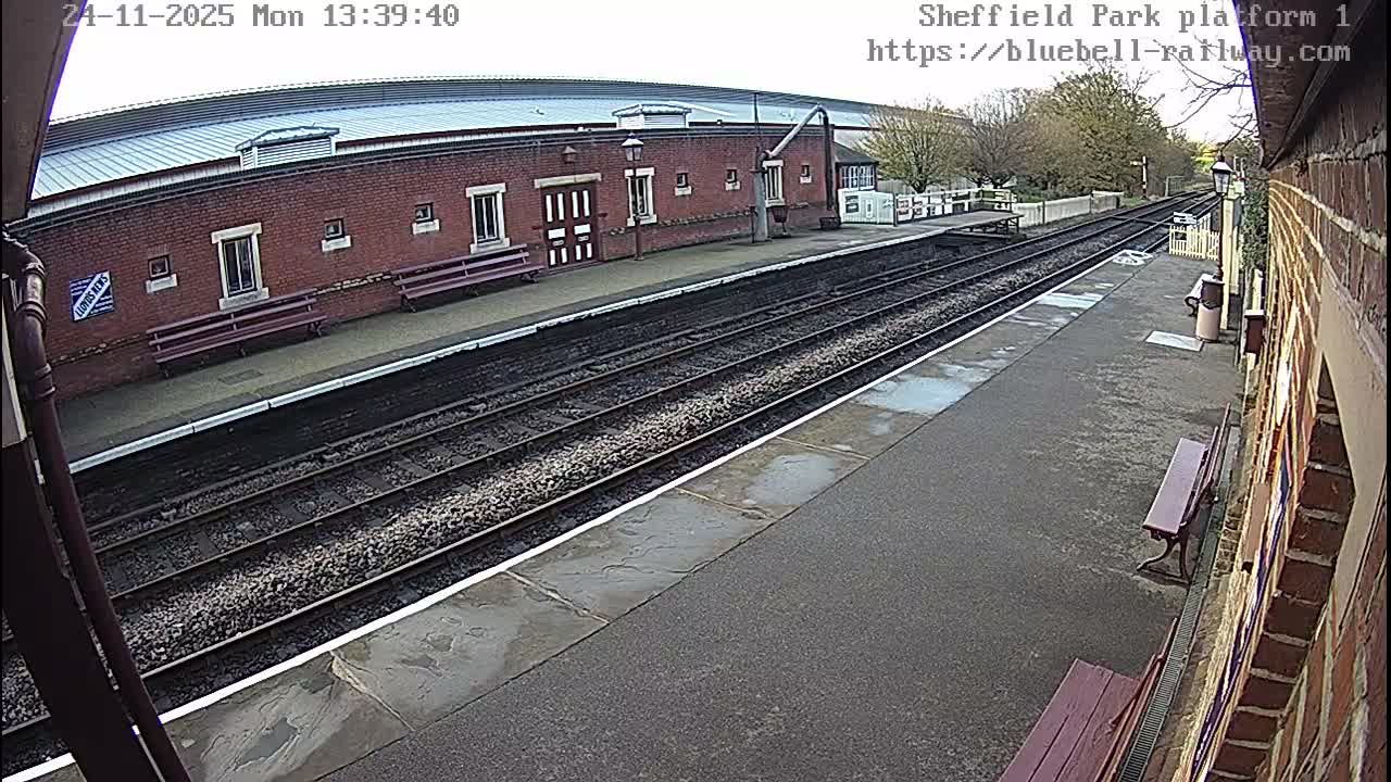 Platform 1 East Sheffield Green, Bluebell Railway, Sheffield Park Station  Live Cam - Uckfield, Wealden, East Sussex, South East, England, United Kingdom