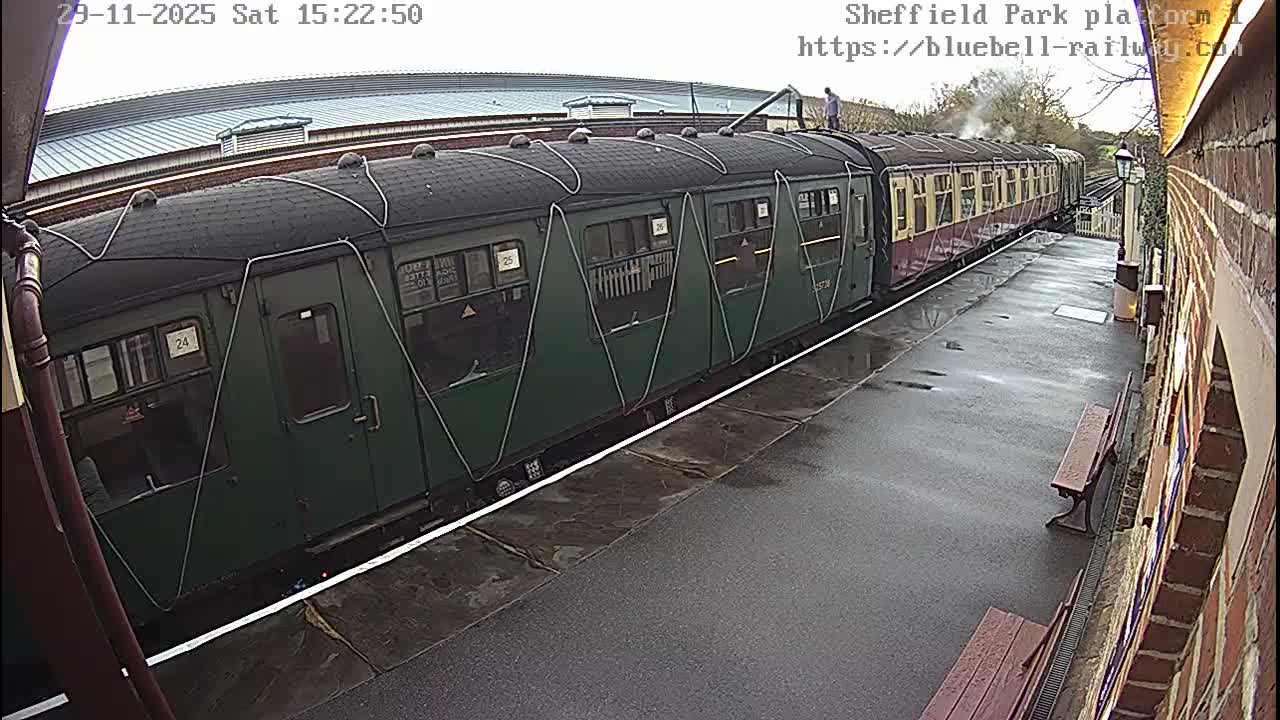 Platform 1 East Sheffield Green, Bluebell Railway, Sheffield Park Station  Live Cam - Uckfield, Wealden, East Sussex, South East, England, United Kingdom