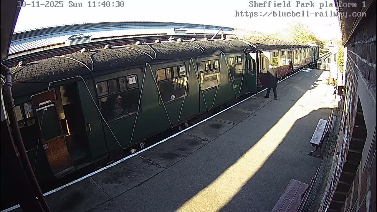 Platform 1 East Sheffield Green, Bluebell Railway, Sheffield Park Station  Live Cam - Uckfield, Wealden, East Sussex, South East, England, United Kingdom
