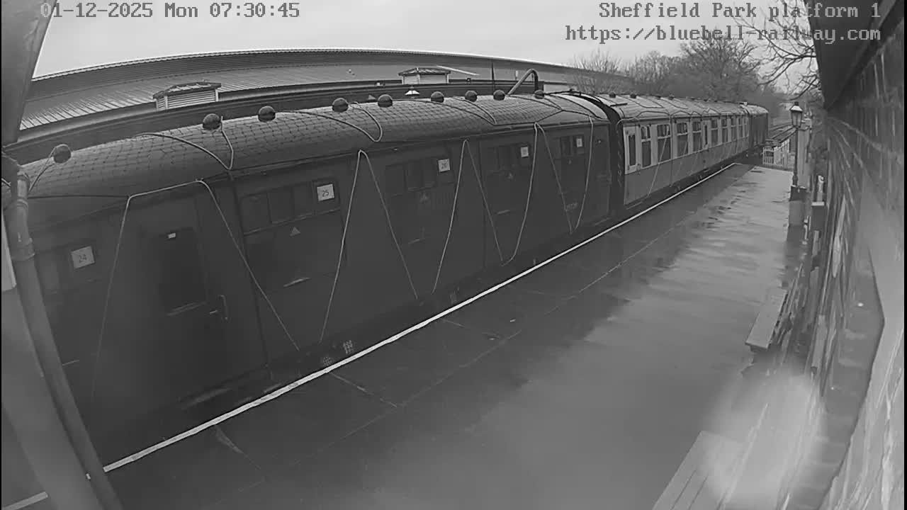 Platform 1 East Sheffield Green, Bluebell Railway, Sheffield Park Station  Live Cam - Uckfield, Wealden, East Sussex, South East, England, United Kingdom