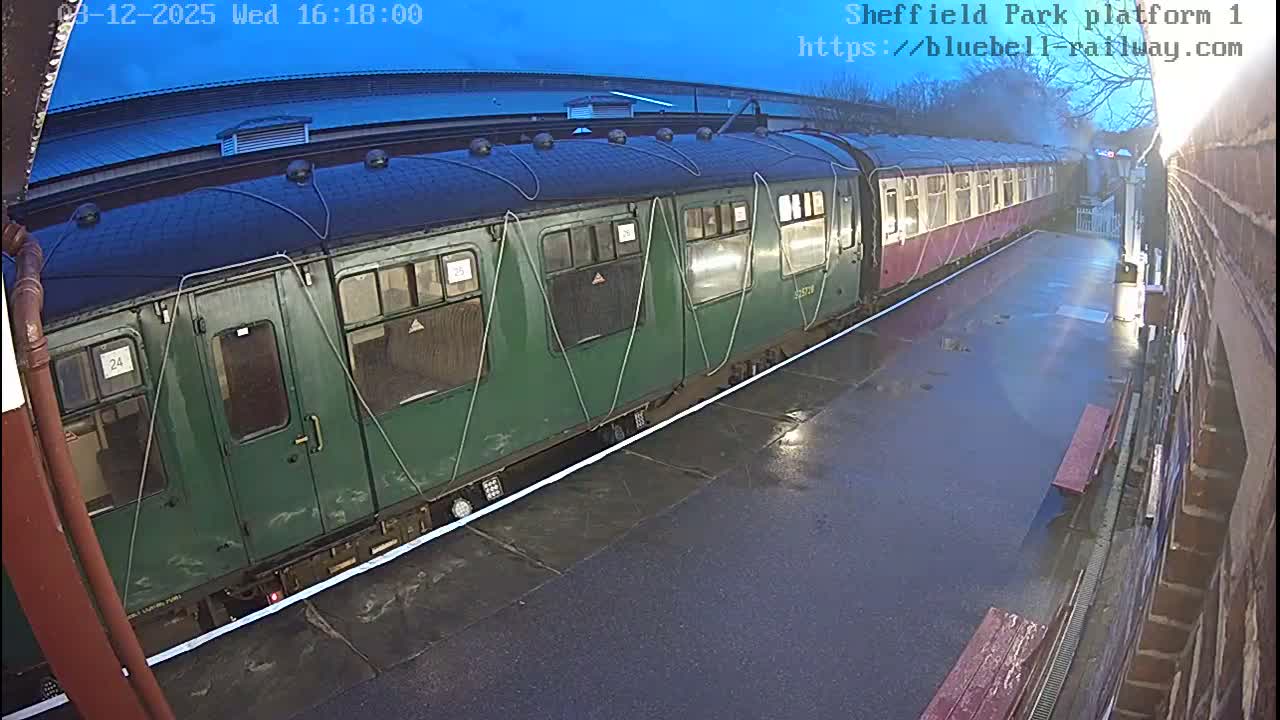 Platform 1 East Sheffield Green, Bluebell Railway, Sheffield Park Station  Live Cam - Uckfield, Wealden, East Sussex, South East, England, United Kingdom
