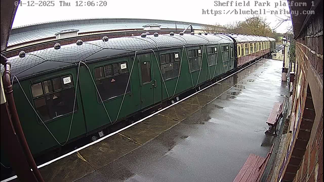 Platform 1 East Sheffield Green, Bluebell Railway, Sheffield Park Station  Live Cam - Uckfield, Wealden, East Sussex, South East, England, United Kingdom