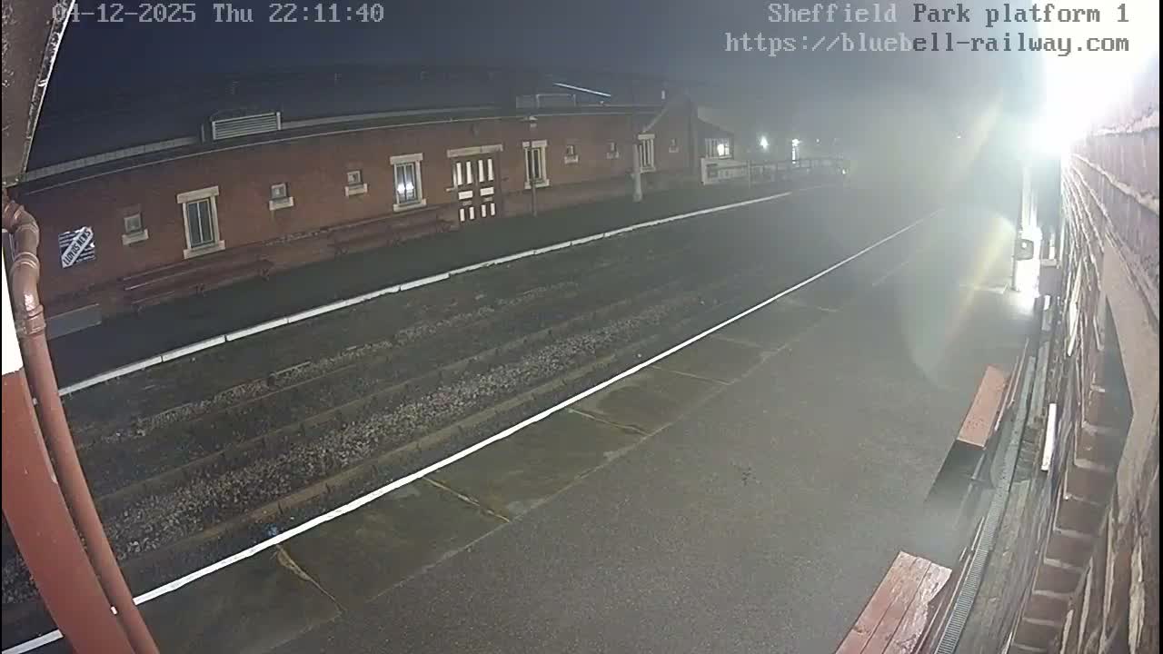 Platform 1 East Sheffield Green, Bluebell Railway, Sheffield Park Station  Live Cam - Uckfield, Wealden, East Sussex, South East, England, United Kingdom