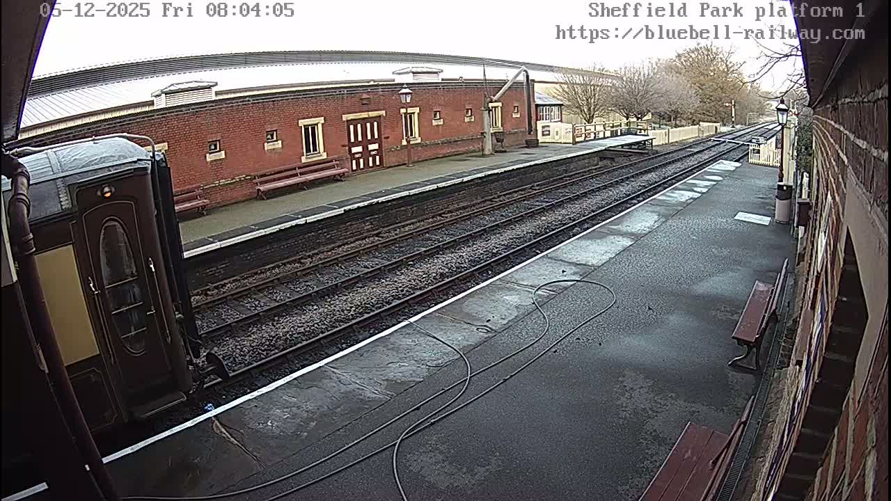 Platform 1 East Sheffield Green, Bluebell Railway, Sheffield Park Station  Live Cam - Uckfield, Wealden, East Sussex, South East, England, United Kingdom
