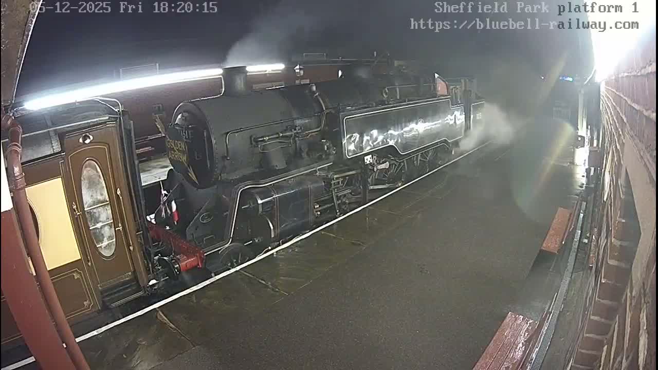 Platform 1 East Sheffield Green, Bluebell Railway, Sheffield Park Station  Live Cam - Uckfield, Wealden, East Sussex, South East, England, United Kingdom