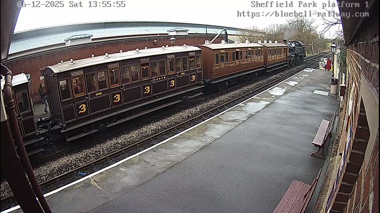 Platform 1 East Sheffield Green, Bluebell Railway, Sheffield Park Station  Live Cam - Uckfield, Wealden, East Sussex, South East, England, United Kingdom