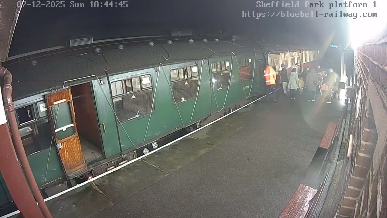 Platform 1 East Sheffield Green, Bluebell Railway, Sheffield Park Station  Live Cam - Uckfield, Wealden, East Sussex, South East, England, United Kingdom