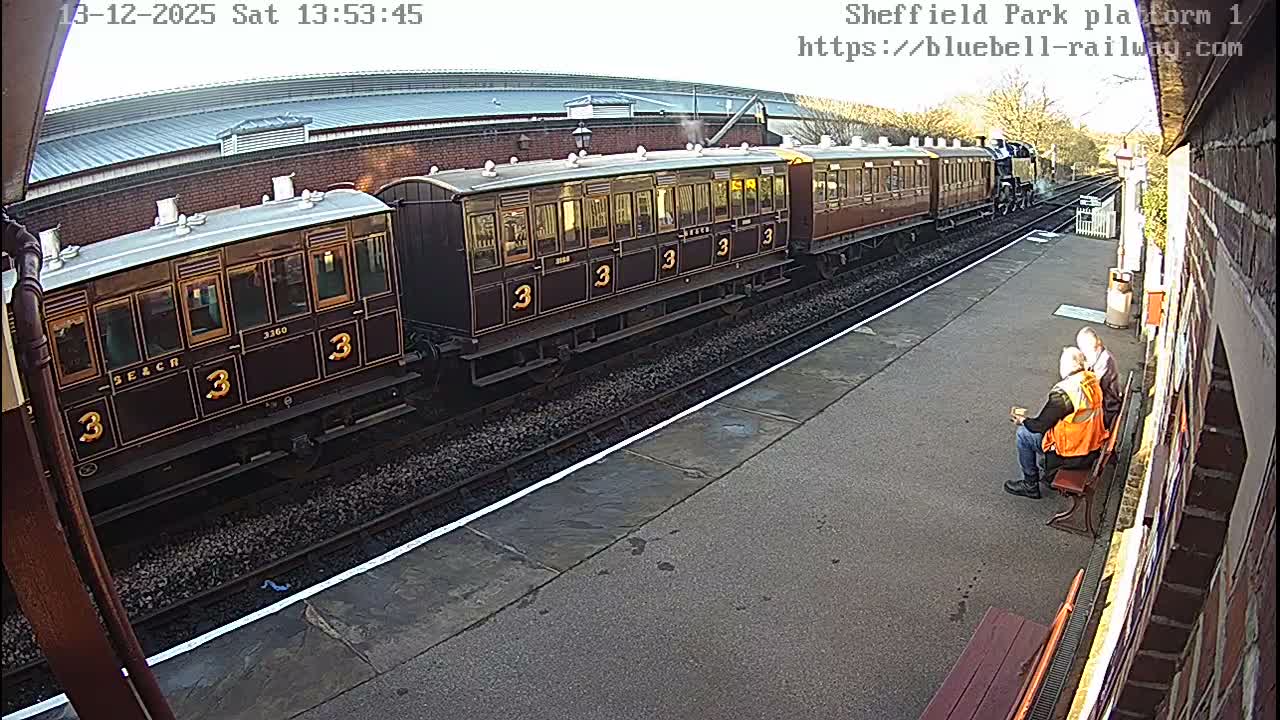 Platform 1 East Sheffield Green, Bluebell Railway, Sheffield Park Station  Live Cam - Uckfield, Wealden, East Sussex, South East, England, United Kingdom