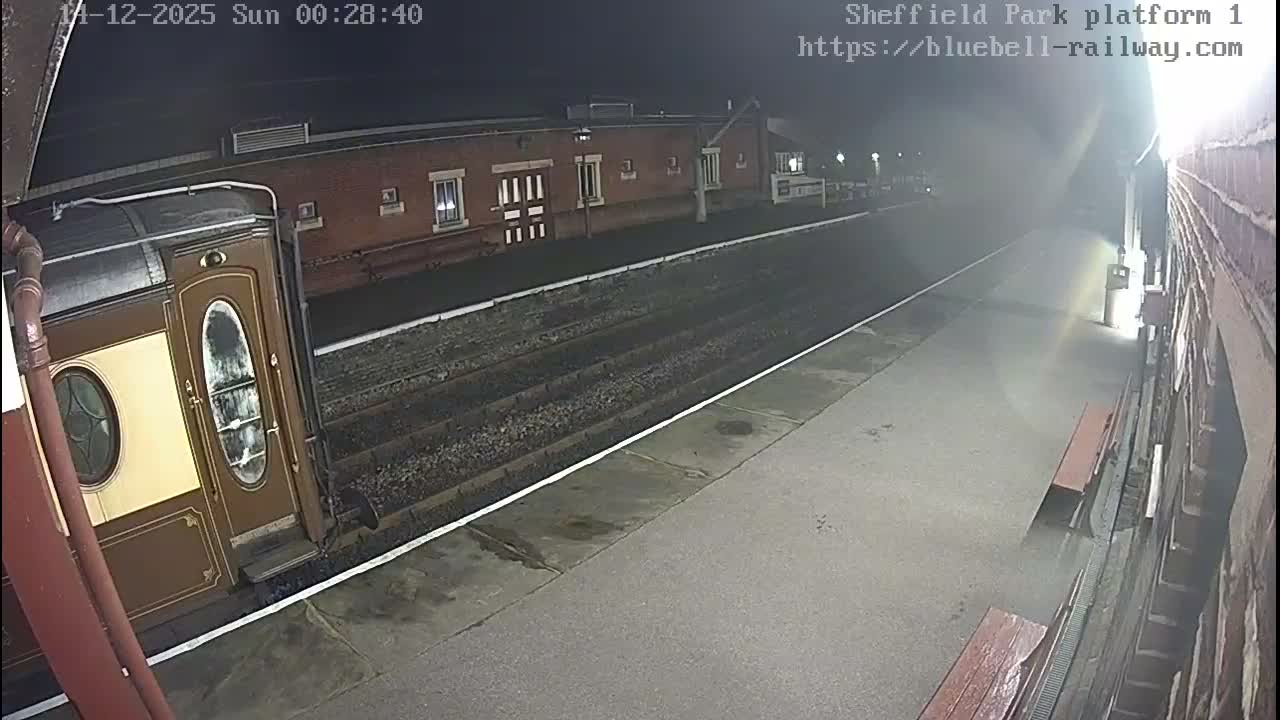 Platform 1 East Sheffield Green, Bluebell Railway, Sheffield Park Station  Live Cam - Uckfield, Wealden, East Sussex, South East, England, United Kingdom