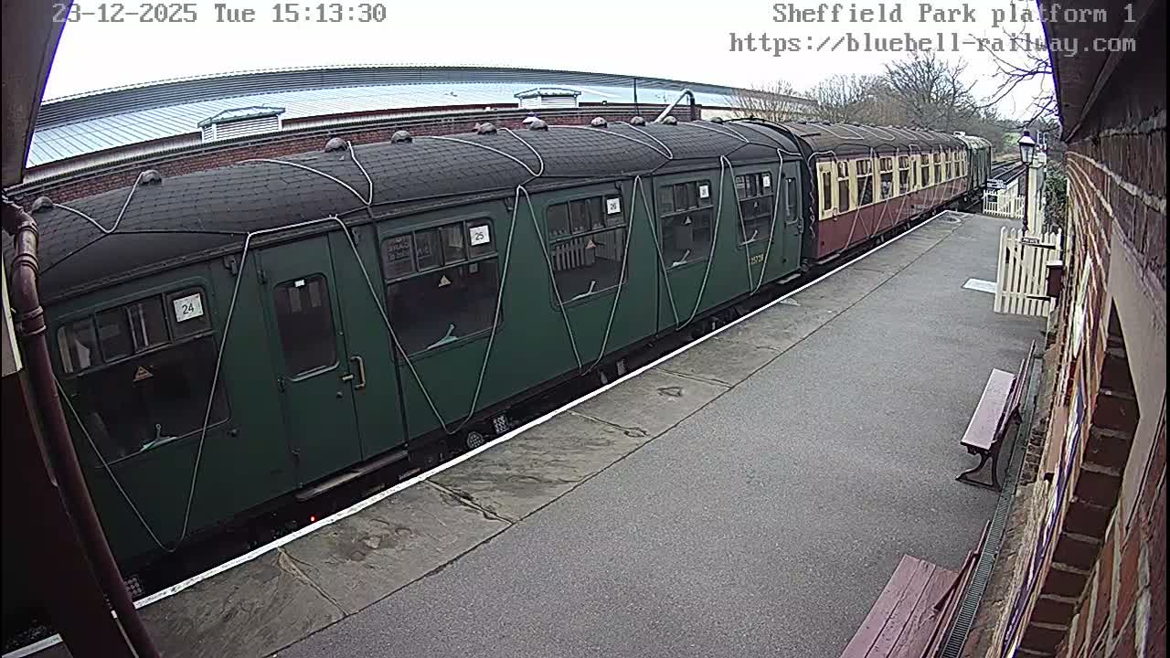 Platform 1 East Sheffield Green, Bluebell Railway, Sheffield Park Station  Live Cam - Uckfield, Wealden, East Sussex, South East, England, United Kingdom